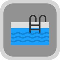 Swimming Pool Vector Icon Design