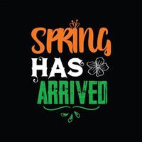 Spring T-shirt Design vector