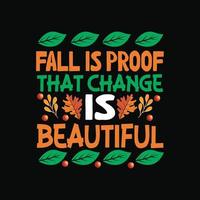 Fall T-Shirt Design vector