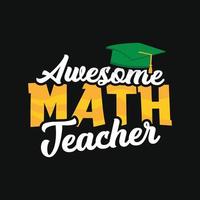 Math T-shirt Design vector