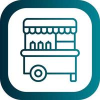 Food Cart Vector Icon Design