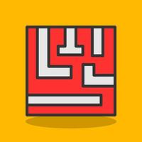 Maze Vector Icon Design