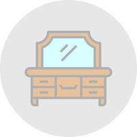 Dresser Vector Icon Design