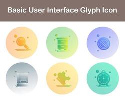 Basic User Interface Vector Icon Set