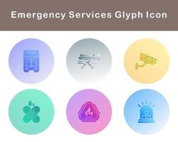 Emergency Services Vector Icon Set