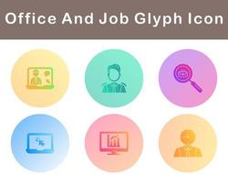 Work Office And Job Vector Icon Set