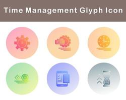 Time Management Vector Icon Set