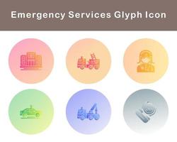 Emergency Services Vector Icon Set