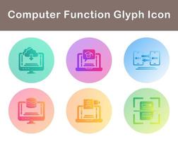 Computer Function Vector Icon Set