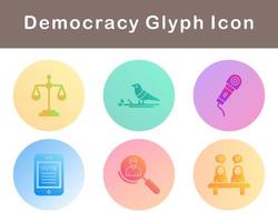 Democracy Vector Icon Set