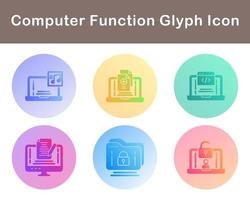 Computer Function Vector Icon Set