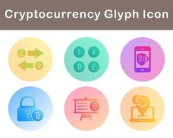 Bitcoin And Cryptocurrency Vector Icon Set