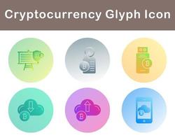 Bitcoin And Cryptocurrency Vector Icon Set