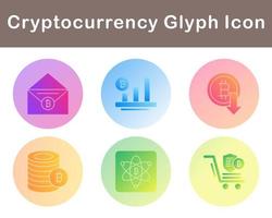 Bitcoin And Cryptocurrency Vector Icon Set