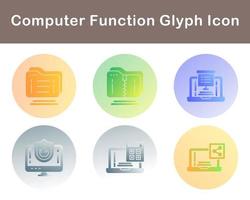 Computer Function Vector Icon Set