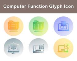 Computer Function Vector Icon Set