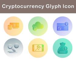 Bitcoin And Cryptocurrency Vector Icon Set