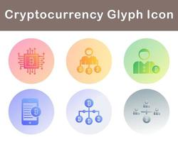 Bitcoin And Cryptocurrency Vector Icon Set