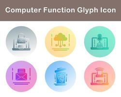 Computer Function Vector Icon Set