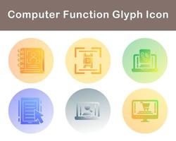 Computer Function Vector Icon Set