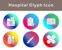 hospital vector icono conjunto