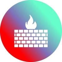 Firewall Unique Vector Icon