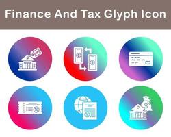 Finance And Tax Vector Icon Set