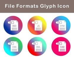 File Formats Vector Icon Set