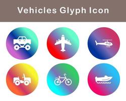 Vehicles Vector Icon Set