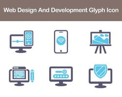 Web Design And Development Vector Icon Set