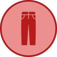 hombres pantalones único vector icono