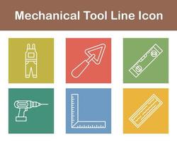 Mechanical Tool Vector Icon Set