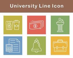 Universidad vector icono conjunto