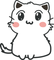 recorte de personagem de desenho animado de gato png