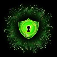 Modern Cybersecurity Technology Background with padlock vector