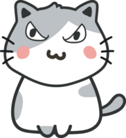 Cat cartoon character crop-out png