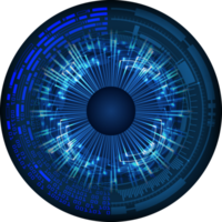 recorte de ojo de tecnología moderna png