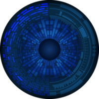 recorte de ojo de tecnología moderna png