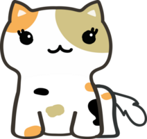 Cat cartoon character crop-out png