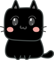 Cat cartoon character crop-out png