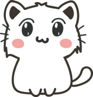 Cat cartoon character crop-out png