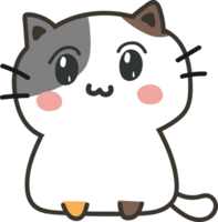 Cat cartoon character crop-out png