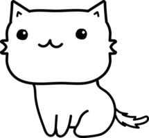 recorte de personagem de desenho animado de gato png