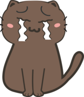 recorte de personagem de desenho animado de gato png