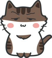 recorte de personaje de dibujos animados de gato png