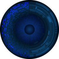 recorte de ojo de tecnología moderna png