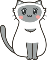 Cat cartoon character crop-out png