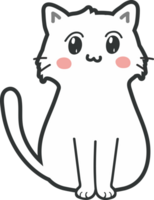 recorte de personaje de dibujos animados de gato png