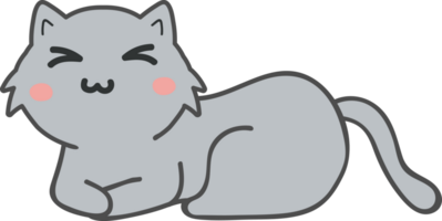 Cat cartoon character crop-out png