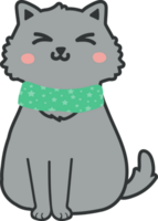 Cat cartoon character crop-out png